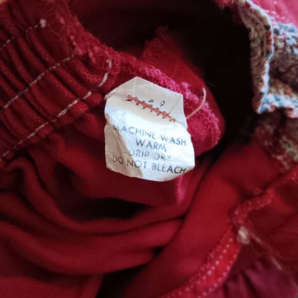 Vintage Girls 4T Dress Toddler 1970's Boho Peasant Jumper Sleeveless - Picture 6 of 6